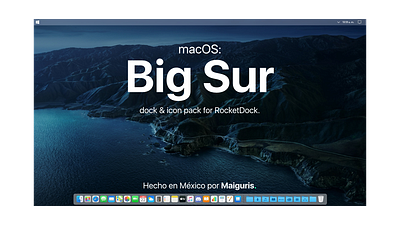 MacOS Big Sur: dock & IconPack for RocketDock (w Download link)