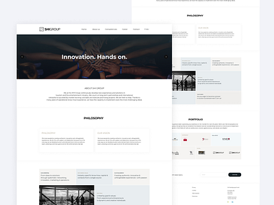 Shi-Group Landing Page adobe xd developers development different figma landing landing page landingpage logo ui ui design uiux ux web web design