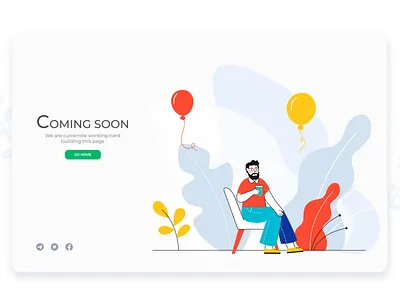 Coming Soon Page blush design figma illustration plagins ui