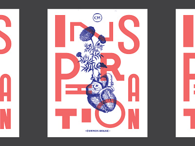 Inspiration Poster branding collage design geometry illustration layout type