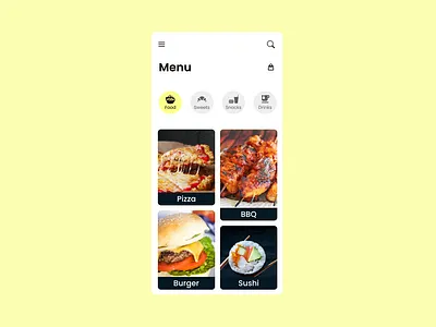 Food/Drinks Menu #DailyUI042 adobe adobe illustrator adobexd app app ui application design behance dailyui041 design designer dribbble dribbleshot figma figma design mobile ui ui uiconcept uidesign uiuxdesigner ux