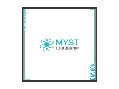 Daily Logo Challenge 006 - Myst design logo vector