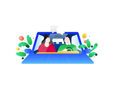 App illustration app branding carpooling design flat icon illustration logo ubereats ui uiux ux vector