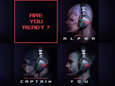 Are You Ready? alpha avengers captain captain america fight game gamer gamers games headphone headphones illustration play republic of gamers rog rosinski rémi rémi rosinski the walking dead twd