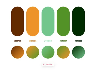 Dopely Colors #94 colorpalette colors logo palette palettes ui palette