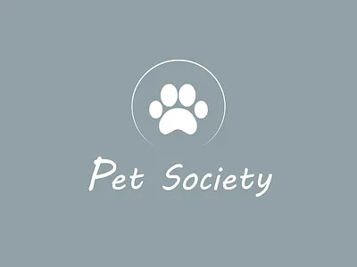Logo _ Pet Society branding care design icon idea logo logoconcept paw pet