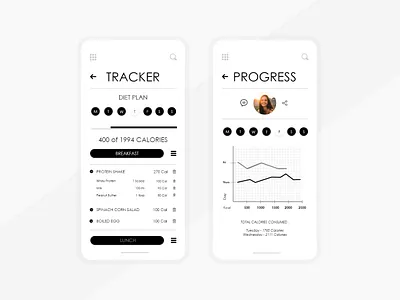 Nutrition Tracking App adobe xd app app design design figma fitness fitness app food app health health app mobile app mobile app design mobile ui nutrition nutrition app track tracker tracking app ui design ux design