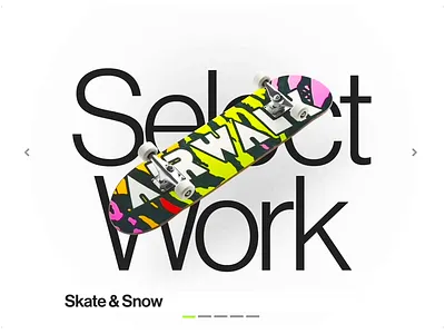 Snowblinded Portfolio Website animation boulder colorado denver design illustrations interface international style minimal modern print product designer skateboard swiss typography ux web web design webdesign