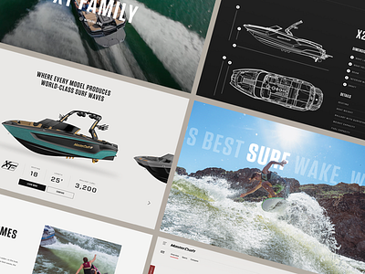MasterCraft Boat Detail boating desktop marine mastercraft ui ux web