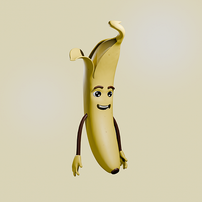 banana character 3d animation character design graphic design illustration logo motion graphics vector