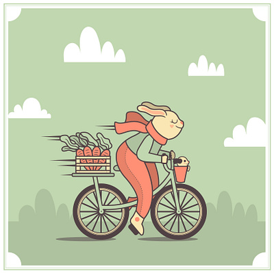 BICICLETA Mesa de trabajo 1 animals children childrens illustration digitalart illustration illustration art illustrator vector vectors