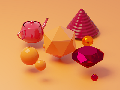 Day #1 (Lighting and Shapes) 3d 3d art 3d artist 3d modeling blender blender3d blendercycles branding design