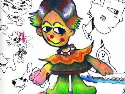 smiley guy clown illustration