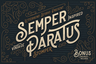 Stomper - A Vintage Display Font digitalart font typography vintagefont