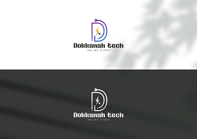 Dokkanah Tech - Branding & Visual identity appearance art brand design designs electronics identity illustration illustrator letter logo logodesign online online store power visual visual identity