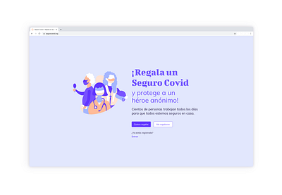 Covid landing page concept adobe illustrator color palette concept covid19 design illustration landing page organic shapes pastel colors sketch spanish ui vector