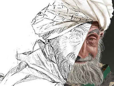 The old man art design destination digitalart drawing freelance man old man sketch التصميم
