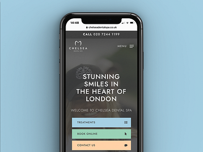 Mobile Friendly ✅ branding london luxury rebrand responsive spa web website website design