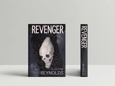 Revenger alien anunnaki book cover book cover art illustration illustrator labyrinth novel portrait sci fi science science fiction skull space