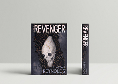 Revenger alien anunnaki book cover book cover art illustration illustrator labyrinth novel portrait sci fi science science fiction skull space