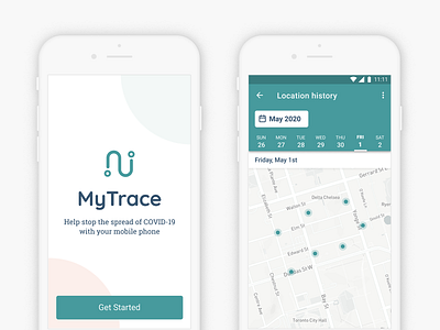Contact Tracing app contact tracing covid 19 healthcare mobile app mobile ui