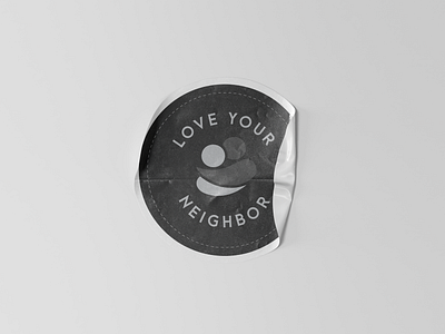 Love Your Neighbor Sticker bible bible design blacklivesmatter blm christian design etsy graphic graphic design icon jesus logo love mockup mockup psd sticker typography