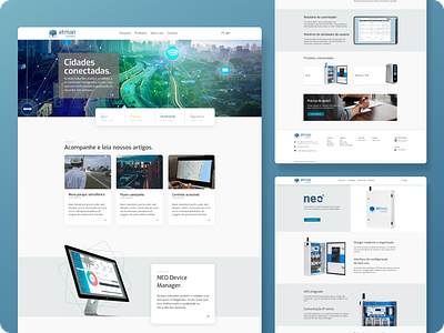 Institucional landing page bussines cards figma industrial institutional landingpage product smartcity uxui web