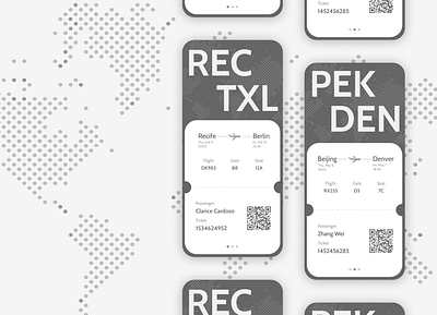 Boarding Pass - Daily UI Challenge #024 airport app boarding pass dailyui dailyui024 mobile travel travel app ui ui ux wanderlust