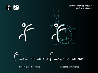 Run Fun People body brand branding care fitness flat health healthy leaf logo logotype man minimalist logo move people person run therapy wellness yoga