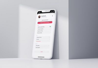 Daily UI #007 - Settings daily ui daily ui 007 dailyui design flat ios minimal settings settings page settings ui ui ui daily ux