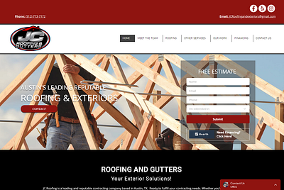 #9 Roofing Company Website bright ui ui ux ux web design web designer web developer web development webdesign website website design