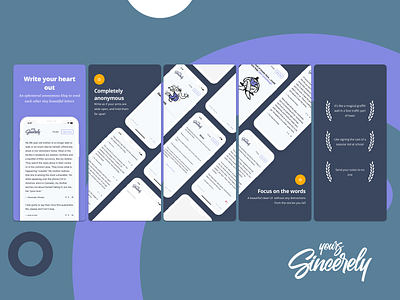 Yours Sincerely - now on the App Store android app design app store app store preview ios app design play store preview product design