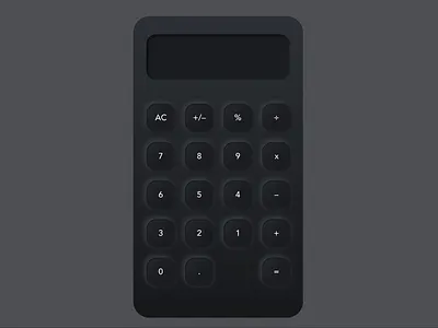 Neumorphic Calculator calculator calculator ui clean dark ui darkmode design dribbble illustration inspiration minimal neumorphic neumorphism ui userinterface ux