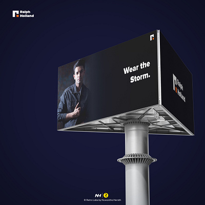Billboard design for Ralph Holland app brand design brand identity branding business card design flat identity branding logo logo design minimal