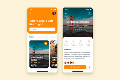 Travel app mobile concept app booking concept illustration interface kit material mobile template tourist travel travel app ui ui kit vacation