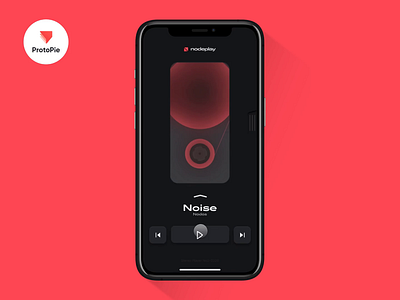 NodePlay | Prototype with ProtoPie 5.0 app concept design ios neumorphism player protopie protopie5.0 prototype ui