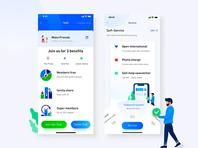 Some packages to chat with friends app character chat concept creative friend icons illustration logo package simple ui ux
