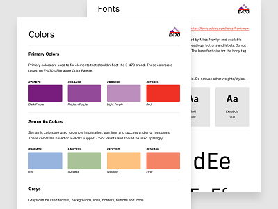 E-470 Design System color palette colors components design components design guidelines design system design tokens guidelines pattern library style guide typography ui ui components ux visual language