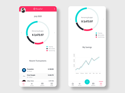 Budgeting & Personal Finance App atm banking budget budget app chart credit card dailyui dashboard dashboard app figma finance ios management mobile stats uiux wallet wallet ui