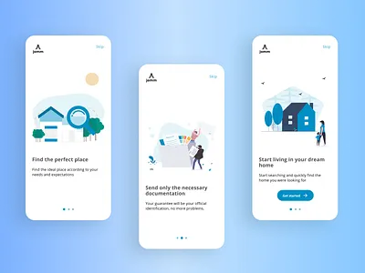Onboarding real estate rental app 10ddc app onboarding real estate ui