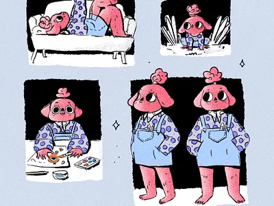 Character concept 2d cartoon cartoon character cartoon illustration character characterdesign cute illustration illustrator procreate