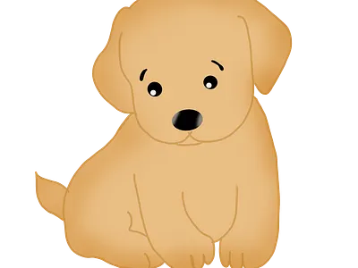 Doggy animal animal art design dog illustration mininalist simply