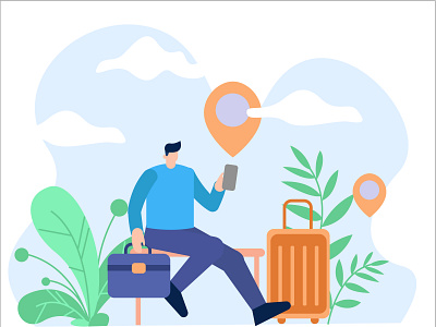 Holiday app branding business flat holiday holiday design interface logo mobile travel app ui uiux ux vector web