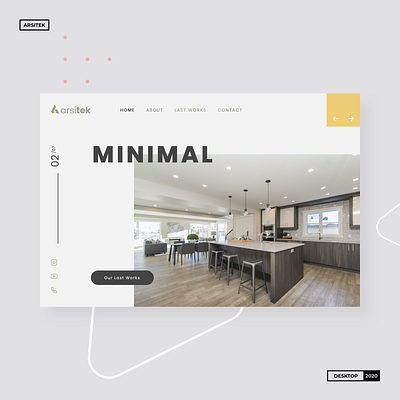Landing page for Interior Design - Architecture architect architecture desktop interior interior design landing page photograph website