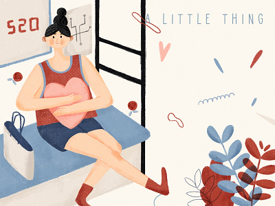 Waiting for love animation branding design illustration 平面
