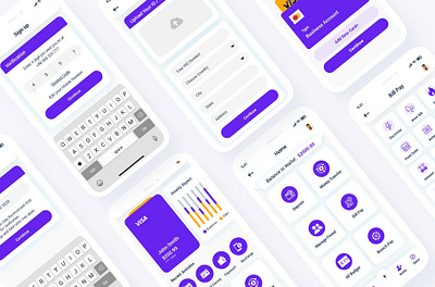 SBank Banking Wallet App UI Kit banking banking app branding design ui wallet app wallet ui xd ui kit