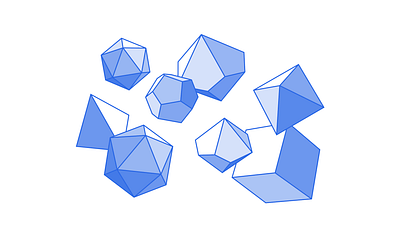 dice illustration polygon vector
