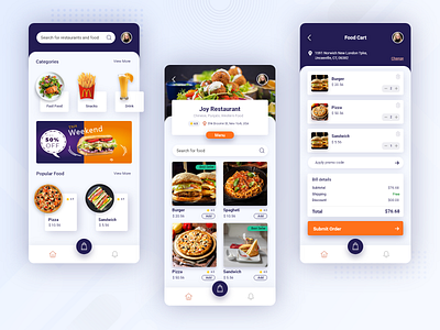 Food Order Mobile Application biztech biztechcs booking app design fast food food and drink food app mobile mobile app mobile app design mobile design restuarant ui ux concept ux design