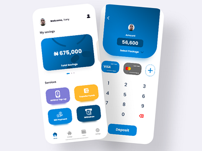 Savings app concept