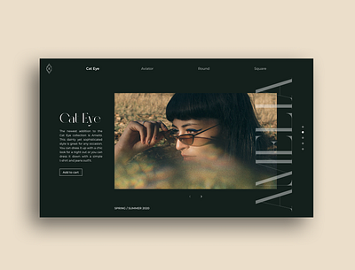 Eyewear Part 2 branding clean concept design digital design eyewear figma landing page minimal photography portfolio typography ui ui trends uidesign web design website design